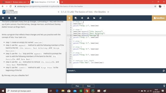 Modül 3: Python ile Liste Kullanımı. Ders Anlatım: Hasan Acar смотреть онлайн