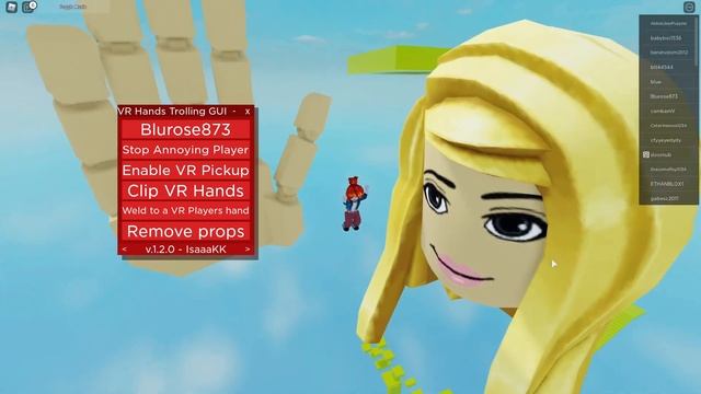 Roblox VR Hands 2.5 Trolling Script (2022) смотреть онлайн