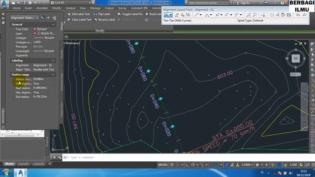 Mengedit Alignment Horizontal Pada AutoCAD Civil 3D - Tutorial 9 смотреть онлайн
