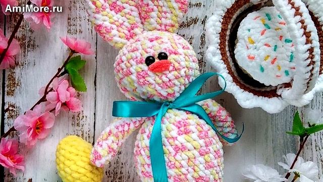 Амигуруми: схема Зайка Веснушка. Игрушки вязаные крючком - Free crochet patterns. смотреть онлайн