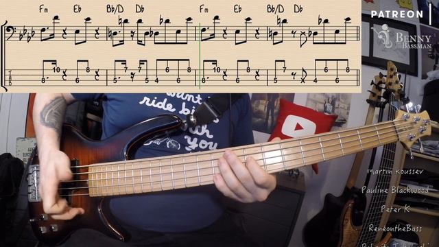 Martin Garrix - Summer Days [BASS COVER] - with notation and tabs смотреть онлайн