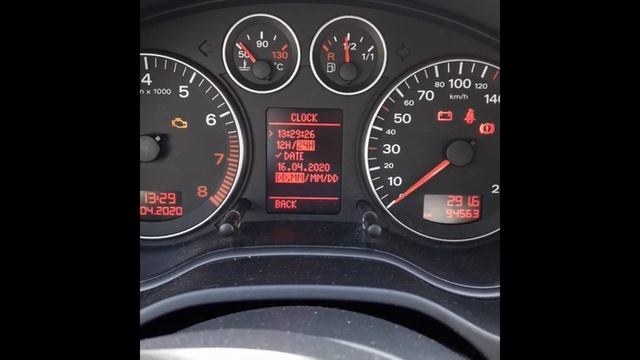 AUDI A3 8P - HOW TO SET TIME ON BOARD COMPUTER DIY смотреть онлайн