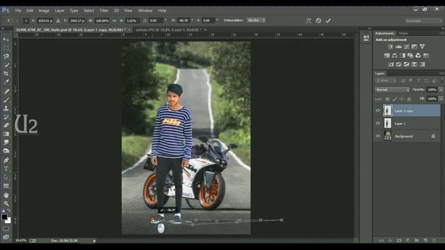 photo editing in photoshop l photoshop manipulation l ktm boy смотреть онлайн