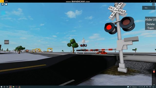 ROBLOX - Train sim - Railroad crossing from USA - 8 Trains смотреть онлайн