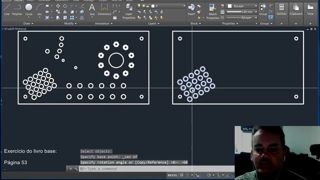 Video aula de AutoCAD 15 - Exercício do livro base Página 53 смотреть онлайн