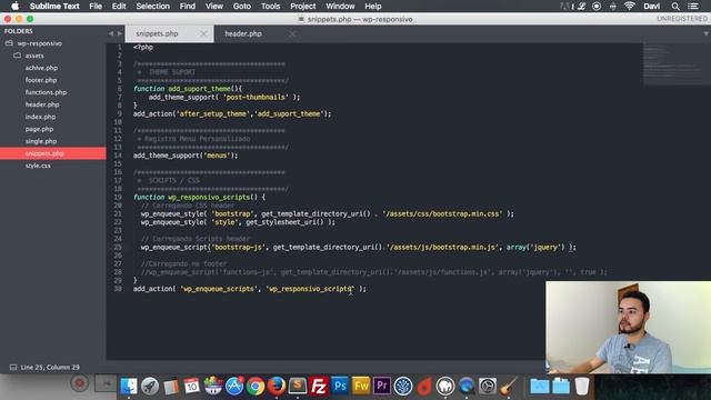 WordPress: Baixando o Bootstrap e Configurando o Tema смотреть онлайн