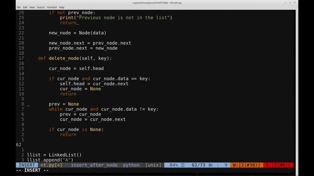 Data Structures in Python: Singly Linked Lists -- Deletion смотреть онлайн