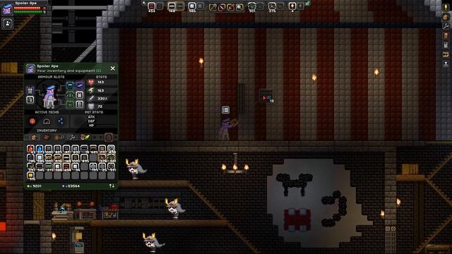 Spooky Circus: Poptop's Big Top! | Let's Play Starbound Haunted Station Ep 3