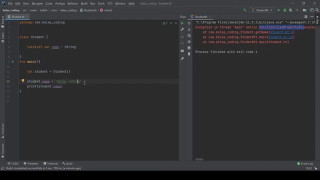 Belajar Kotlin OOP Bahasa Indonesia - 18 - Lateinit смотреть онлайн