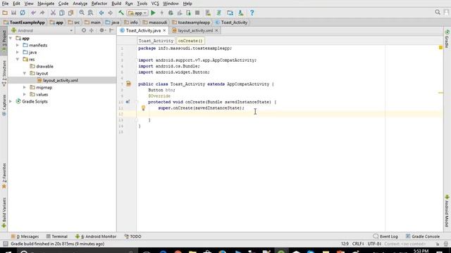 Mobile APP and Java Toast Message смотреть онлайн
