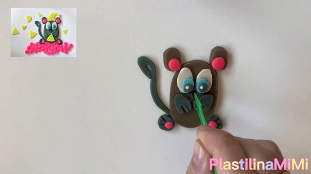 ????Мышка из пластилина ?? !!!#diversion #пластилин #mouse #лепка#howtomake #diy #clay #мышки смотреть онлайн