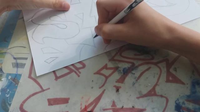рисую граффити скетч•_• смотреть онлайн