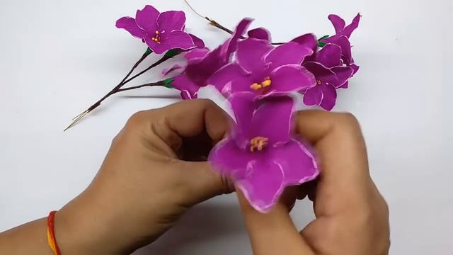 How to make Paper Flowers Saintpaulia / African Violets (flower # 88) смотреть онлайн