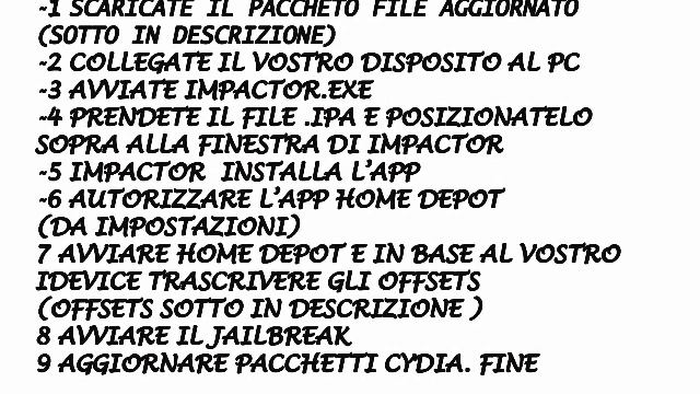 Jailbreak 32 bit 9.1 - 9.1.2 - 9.2 - 9.2.1 - 9.3 - 9.3.1 - 9.3.2 - 9.3.3 - 9.4 Italiano смотреть онлайн