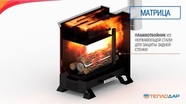 Печь отопительная Теплодар Матрица смотреть онлайн