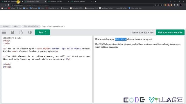 HTML Inline & Block Tutorial For Beginners #html #css #js смотреть онлайн