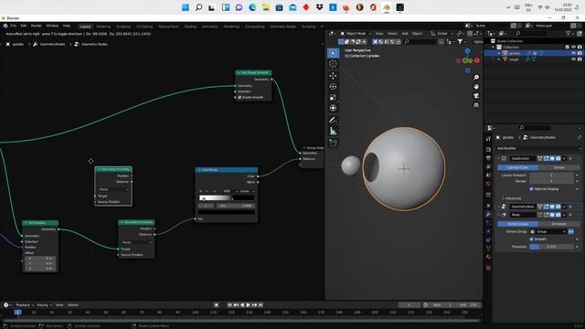 [ blender 3.0 ] - geometry nodes - Mask Proximity смотреть онлайн