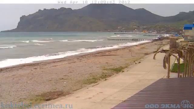 Веб камера 18 апреля 2012 на Набережной в Коктебеле смотреть онлайн