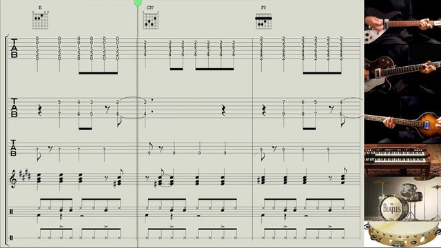 How to play : I Wanna Be Your Man - The Beatles - guitar, bass, organ, drums, percussion смотреть онлайн