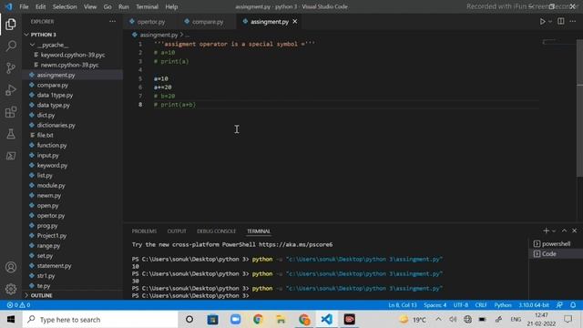 #12Python Course || Assignment Operator In Python || Operator in python in hindi | CODE LEARNER смотреть онлайн