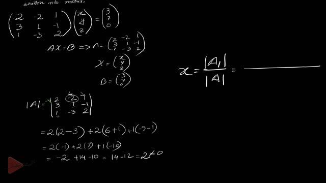 Cramer's Rule in a 3 x 3 Matrix (Bangla Math Tutorial) смотреть онлайн