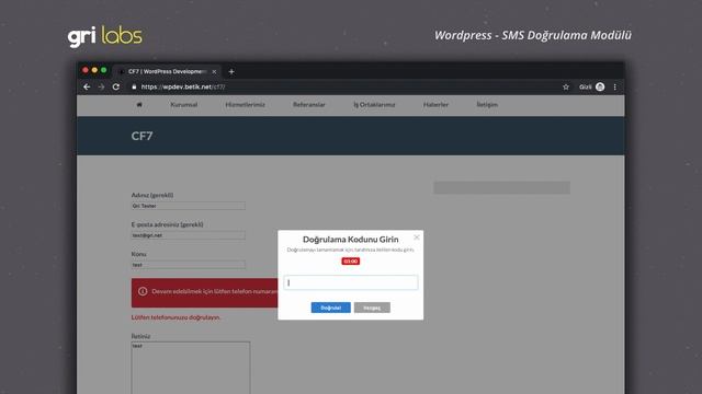 Wordpress SMS Doğrulama (Contact Form 7 Örneği) смотреть онлайн