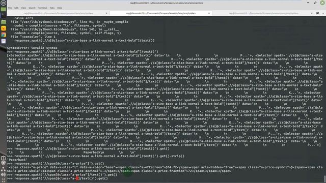 Web Scraping Amazon | Scrapy and Python смотреть онлайн