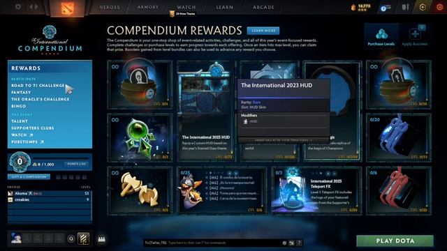 DOTA 2 TI13 MAXIMUM LEVEL COMPENDIUM (BATTLE PASS) | EXTREAM ARCANA, IMMORTAL AND SET UPTER TI 12 смотреть онлайн