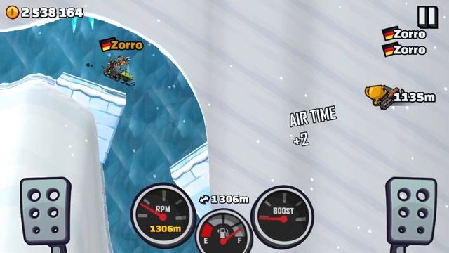 WORLD RECORD Snowmobile in Raging Winter - Hill Climb Racing 2 смотреть онлайн