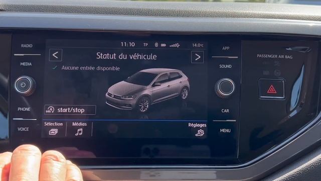 VW Polo, T-Roc, T-Cross, Radio, Musique Bluetooth, Apple Carplay, Android Auto, Bouton CAR Et MENU