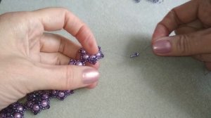 A set of jewelry. Комплект украшений. МК цветочка