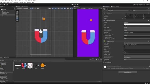 КАК СДЕЛАТЬ МАГНИТ На Unity 2D | ЮНИТИ | Туторы на юнити смотреть онлайн