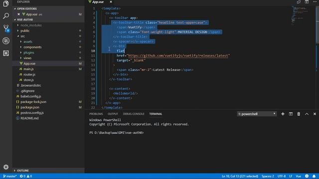 4. More Setup / Install: Create New Vue JS Project, Add Vuetify, Push to Github смотреть онлайн
