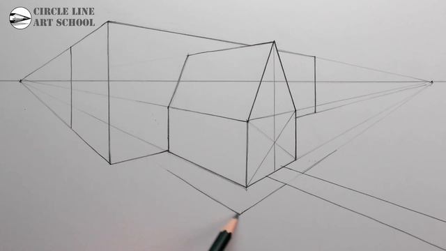 How to Draw a House using Two-Point Perspective for Beginners смотреть онлайн