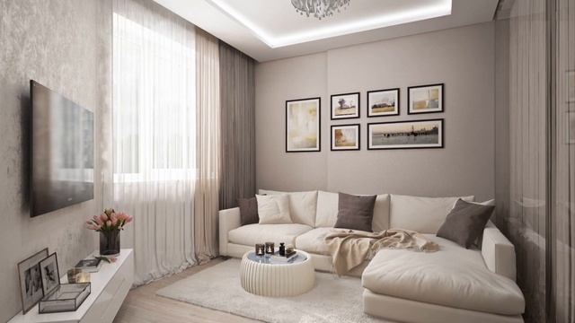 Современный дизайн небольшой гостиной / Ремонт в гостиной смотреть онлайн