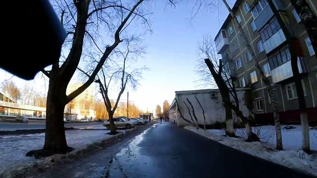Зимняя поездка на электросамокате MaxSpeed Mini4