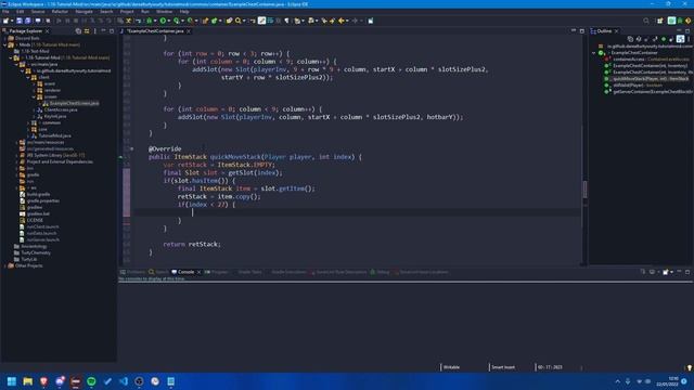 1.18 Minecraft Forge Modding Tutorial - Fixing Our Container смотреть онлайн