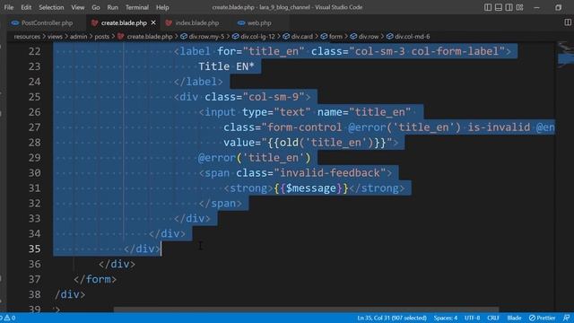 Blog ب Laravel 9 and Vue js 3 Composition API -34- (Admin Dashboard (Add Post Part 1)) смотреть онлайн