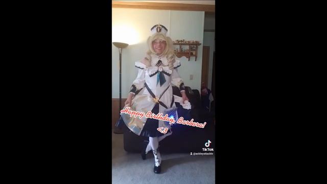 Ackleyattack4427 Cosplaying as Barbara from "Genshin Impact" in Evolution for her Birthday смотреть онлайн