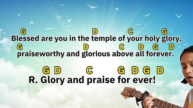 Res. Psalm - Glory and Praise for ever with Lyrics & Chords / The Solemnity of the Most Holy Trinit смотреть онлайн