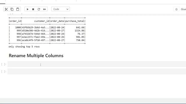 AWS Glue PySpark: Rename Fields смотреть онлайн