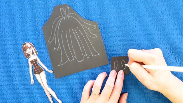 Бумажные Куклы Одеваются. Идем на вечеринку в шикарном платье. смотреть онлайн