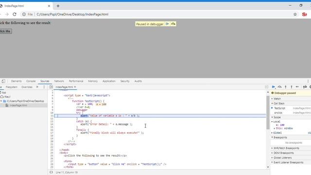 Javascript error handle смотреть онлайн