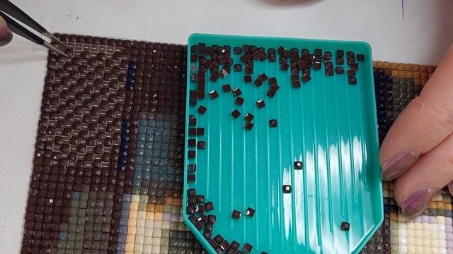 Наползающие и выщелкивающие стразы в алмазной мозаике. Как избежать? Мой метод выкладки страз смотреть онлайн
