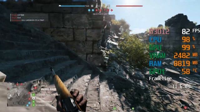 GeForce GTX 1050 ti -- Intel Core i3-9100F -- Battlefield V BFV FPS Test смотреть онлайн