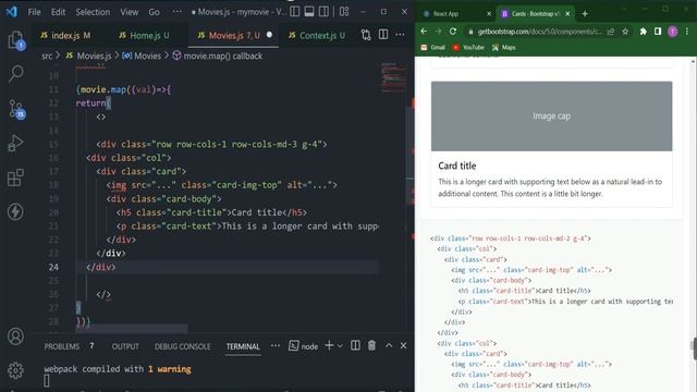 react website using bootstrap || part 9 смотреть онлайн