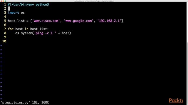 16 Python Network Programming - IP Reachability Testing смотреть онлайн