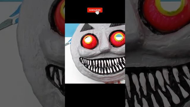Маски EXE - коллекция монстров из картона от Ухтышка: Патрик, Спанч Боб и Паровозик Томас #shorts смотреть онлайн
