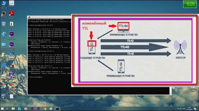 Как изменить TTL в Windows 10?