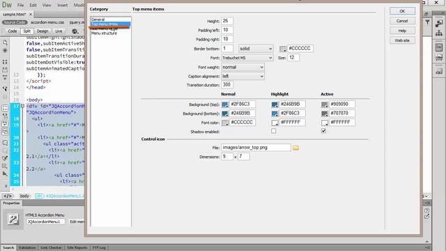 HTML5 Accordion Menu смотреть онлайн
